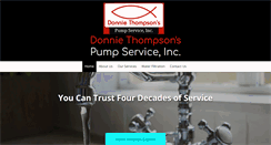 Desktop Screenshot of donniethompsonspumpservice.com